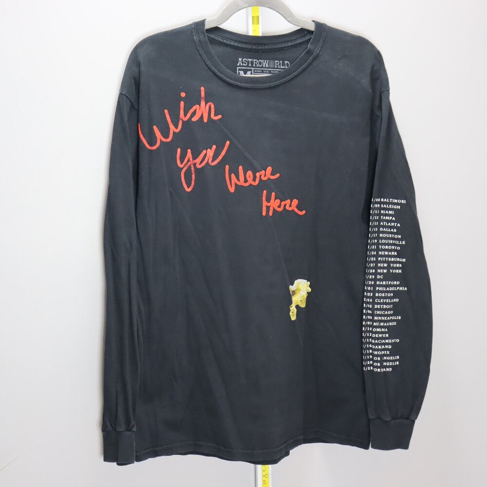 Travis Scott Astroworld Wish‎ You Were Here Tour Shirt 2018 Sz M